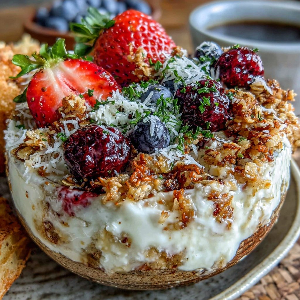 Hüttenkäse Frühstücksbowl