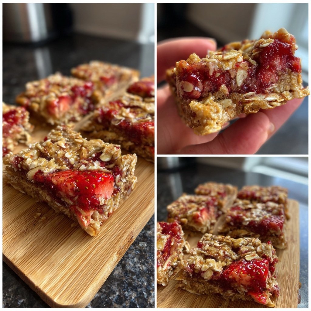 Erdbeer Snack Riegel mit Hafer