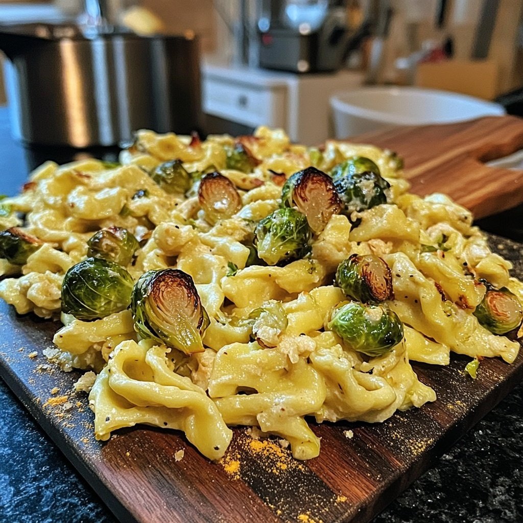 Spätzle mit Rosenkohl