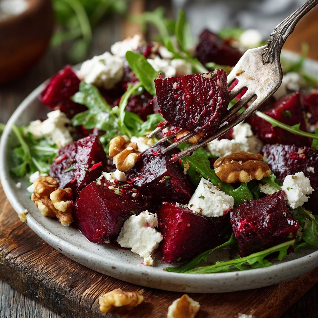 Gebackener Rote Bete Feta Salat