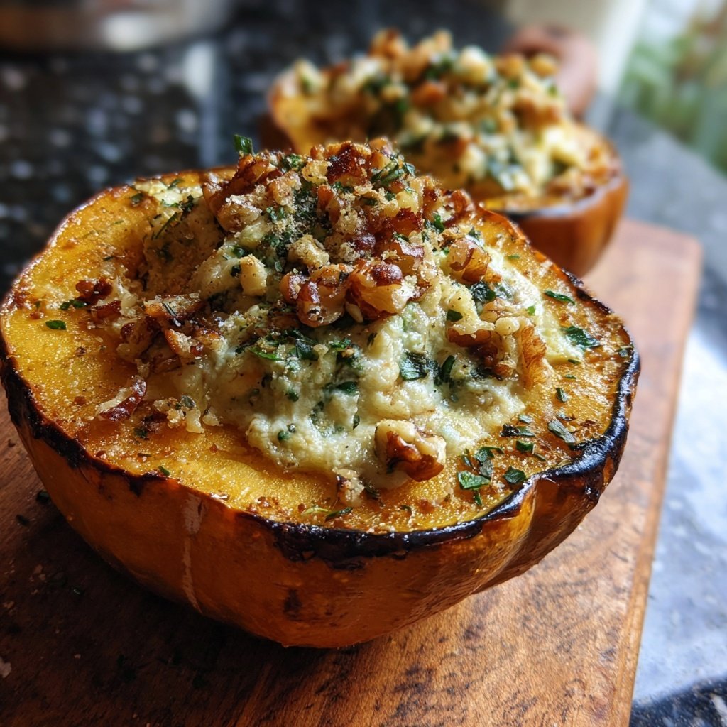 Gefüllter Eichelkürbis Genuss