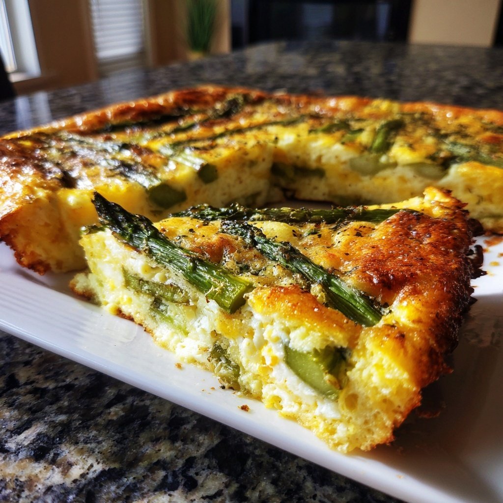 Blech Spargel Frittata für Zwölf