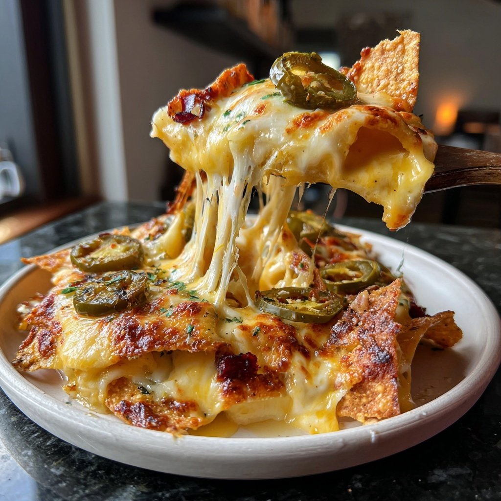 Raclette-Ideen mit Nachos, Jalapeños und Cheddar-Käse​