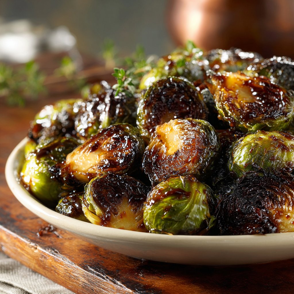 Einfache Honig-Balsamico-Rosenkohl