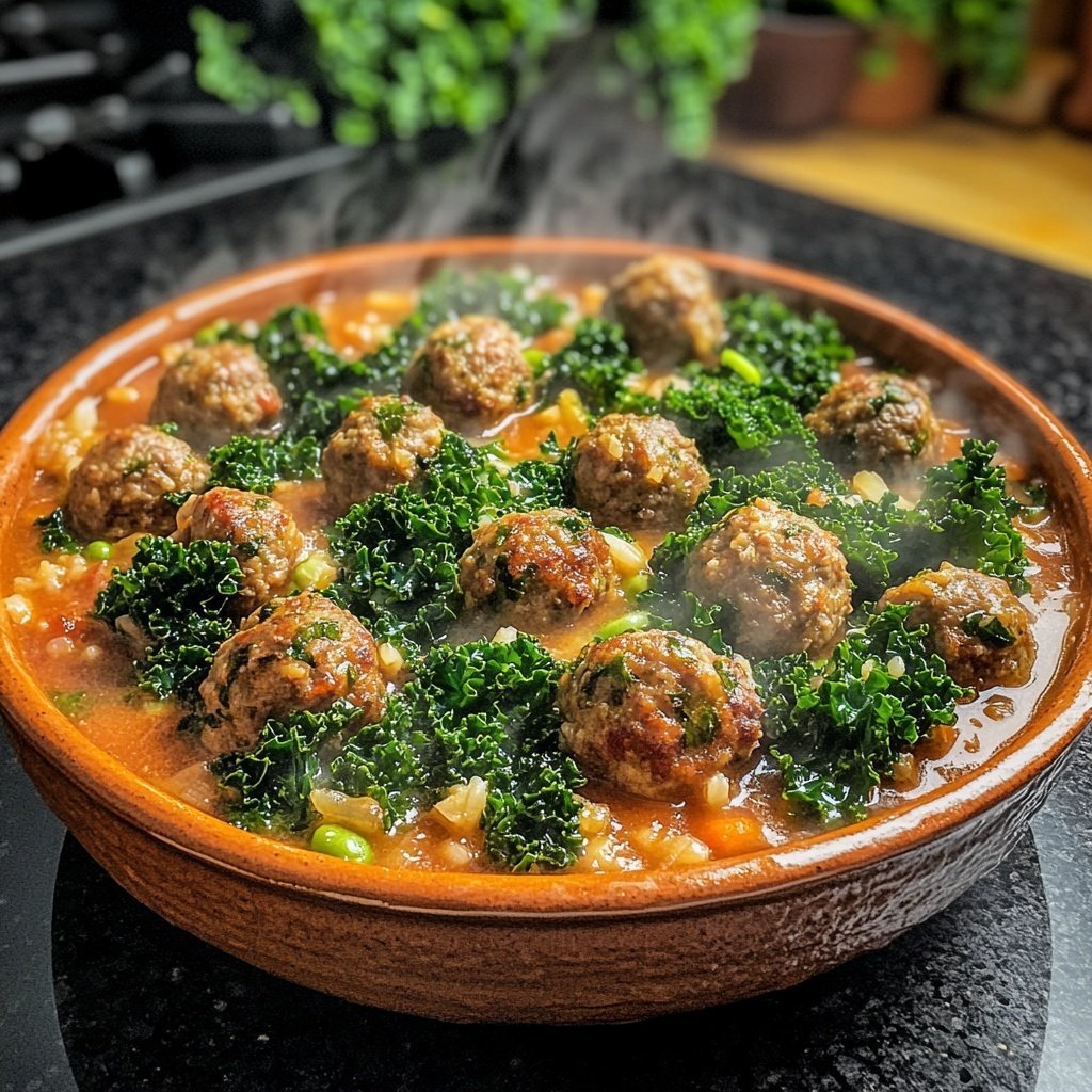 Rosenkohleintopf Mit Hackballchen