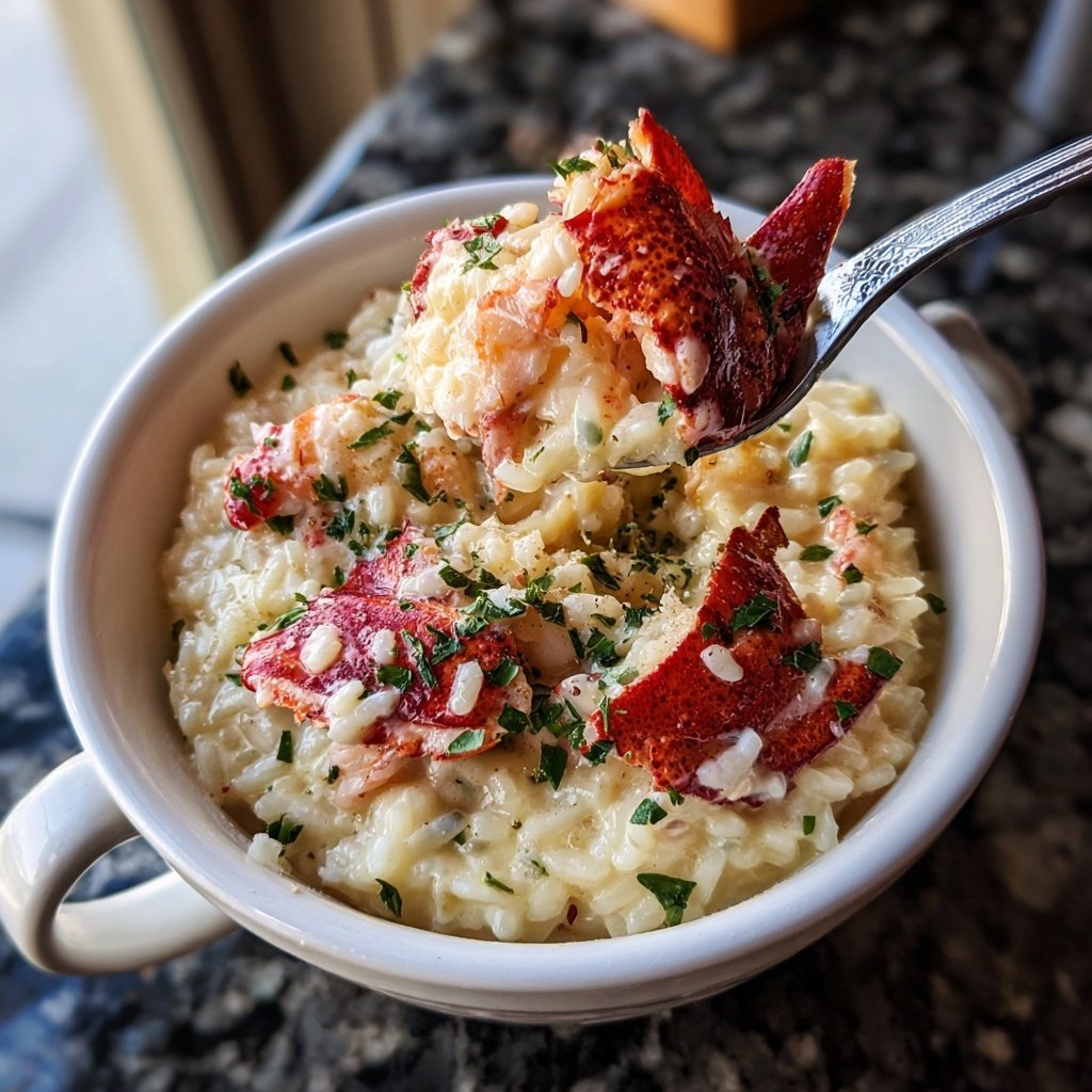 Hummer Risotto Cremig Meeresfrüchte elegant