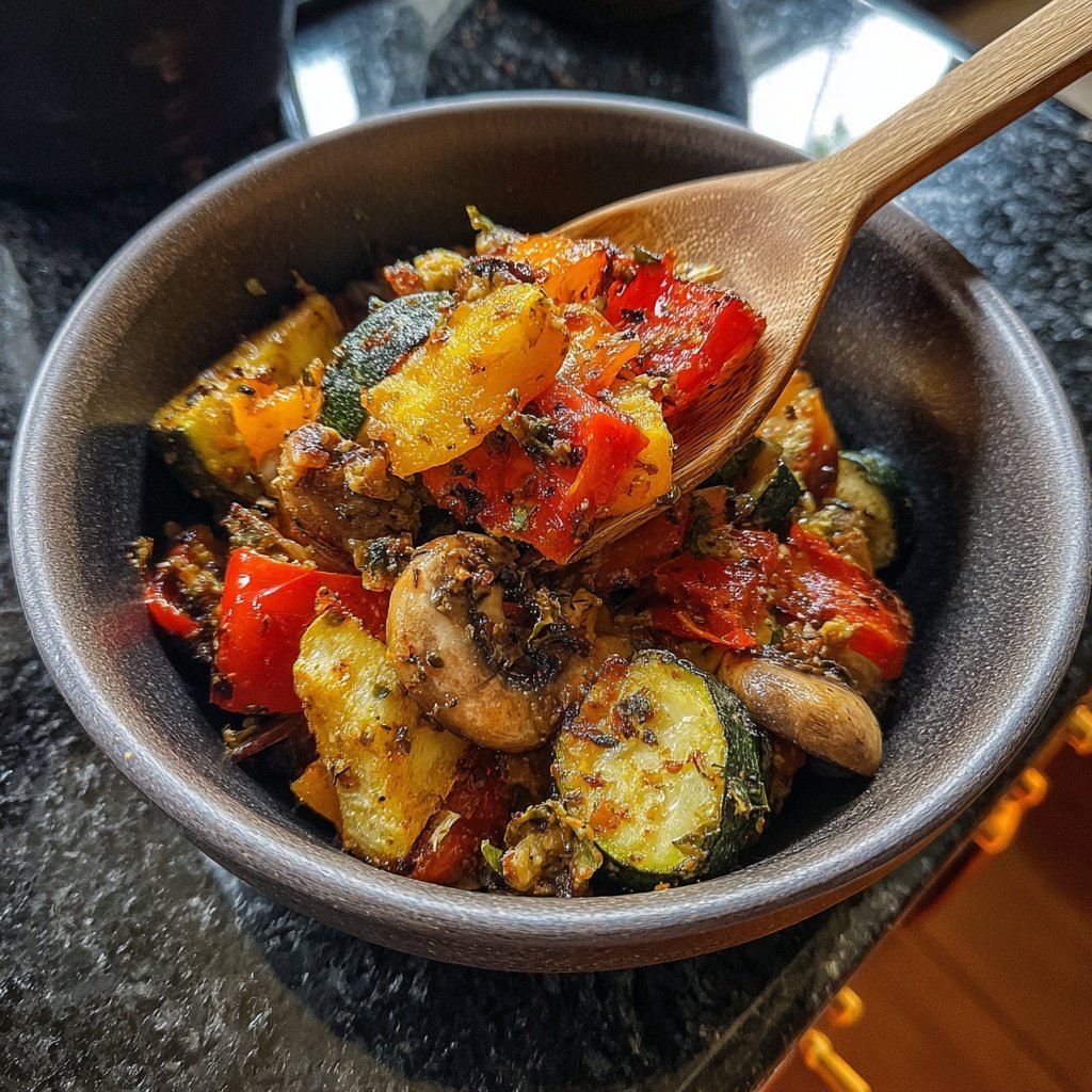 Herzhaft Gebratene Gemüse Bowl