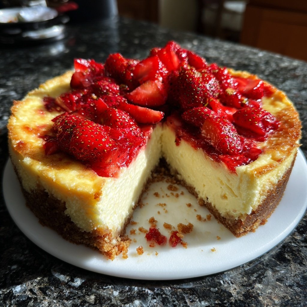 Galentine’s Erdbeer Käsekuchen
