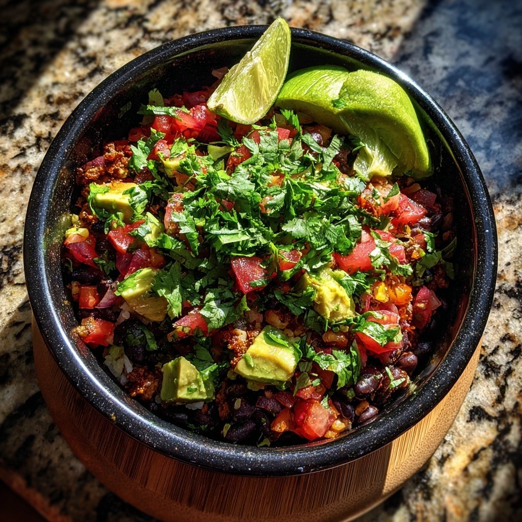 Einfache Burrito Bowl für schnelles Dinner