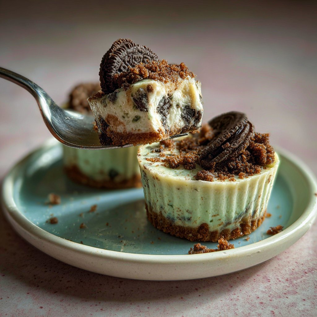 No-Bake Mint Oreo Cheesecake Cups
