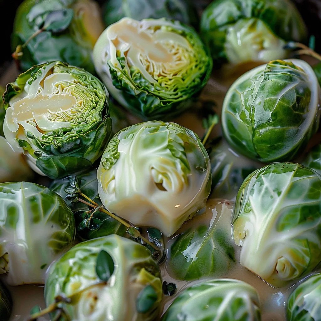 Cremiger Winter-Rosenkohl