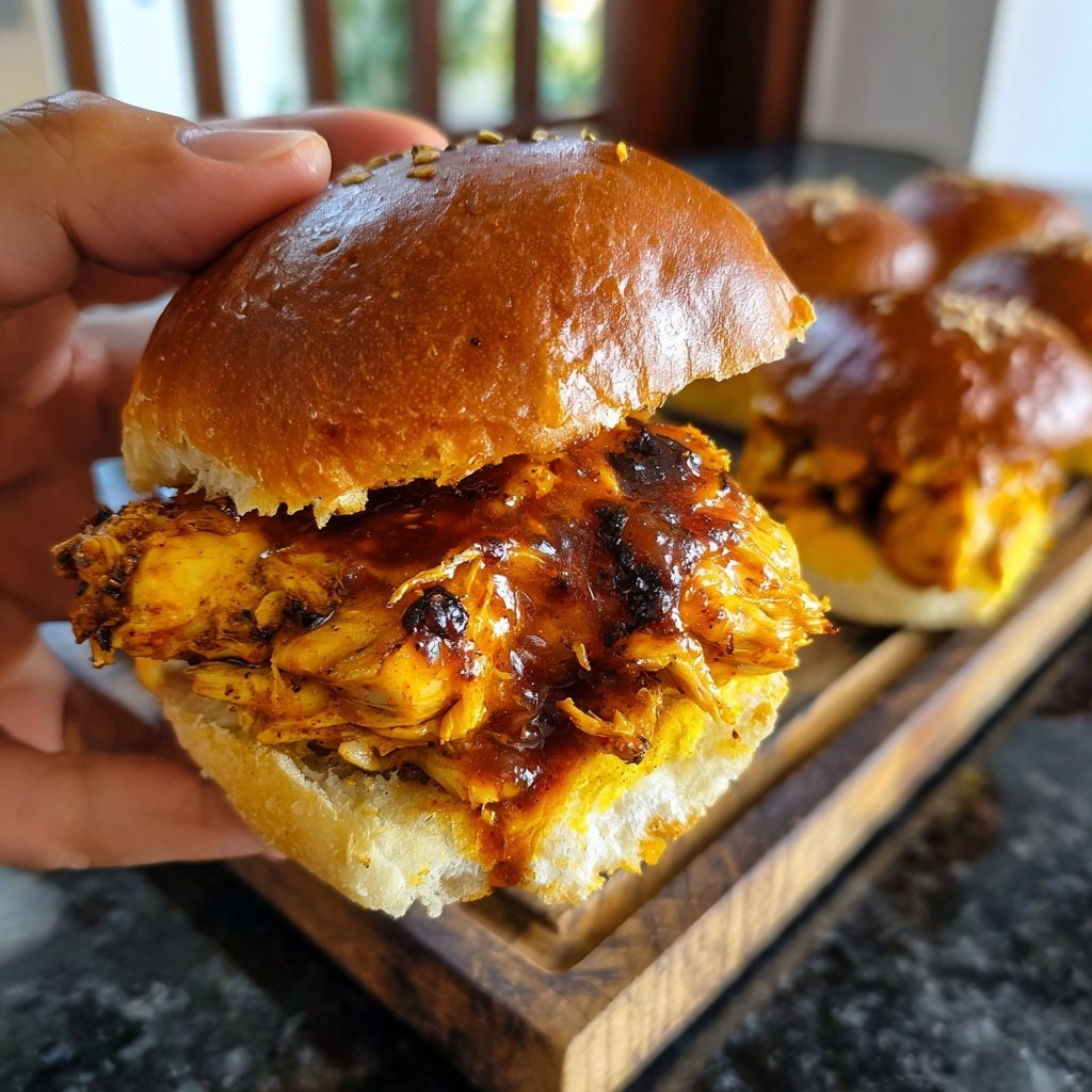 Würzige Tandoori Hähnchen Sliders