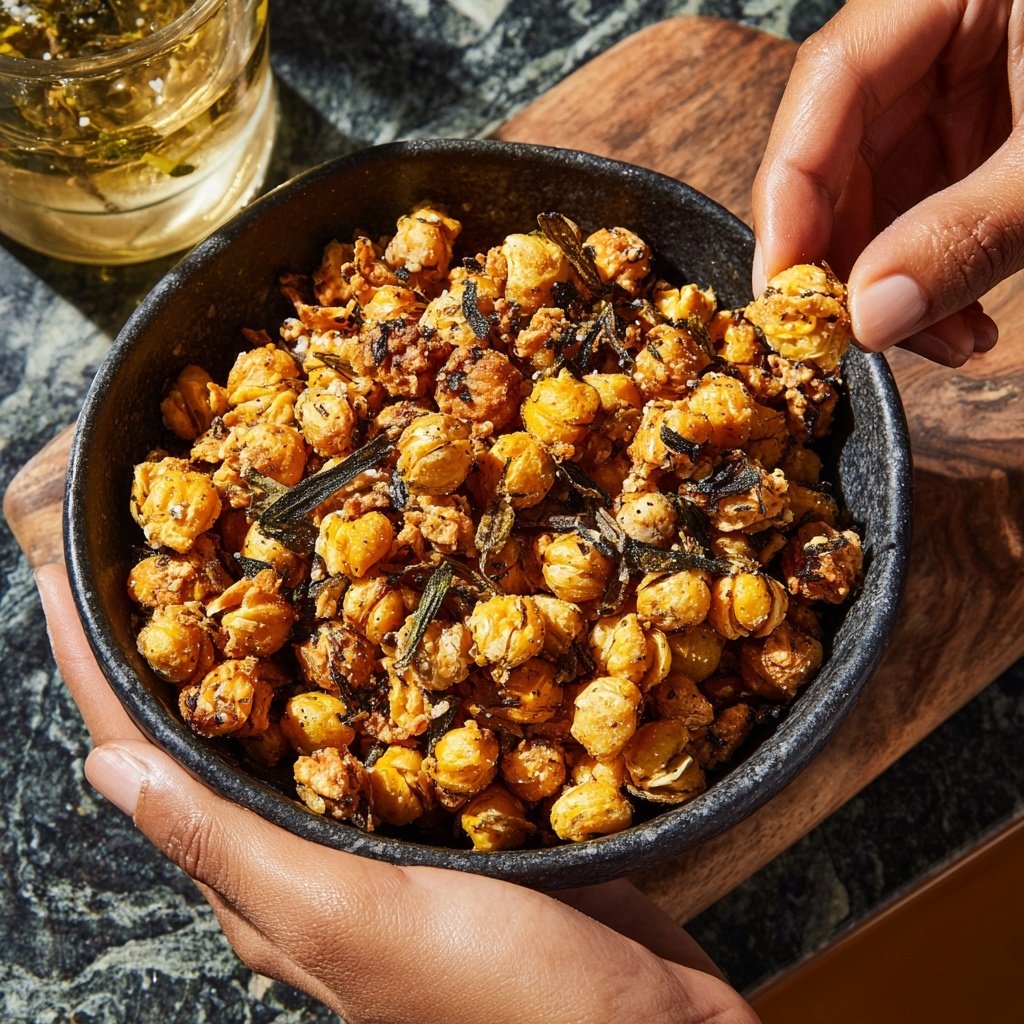 Knusprige Kichererbsen Snackmischung