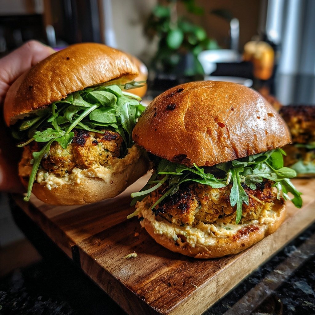 Knusprige Kichererbsen Sliders