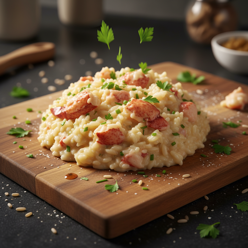 Elegantes Hummer Risotto für Zwei