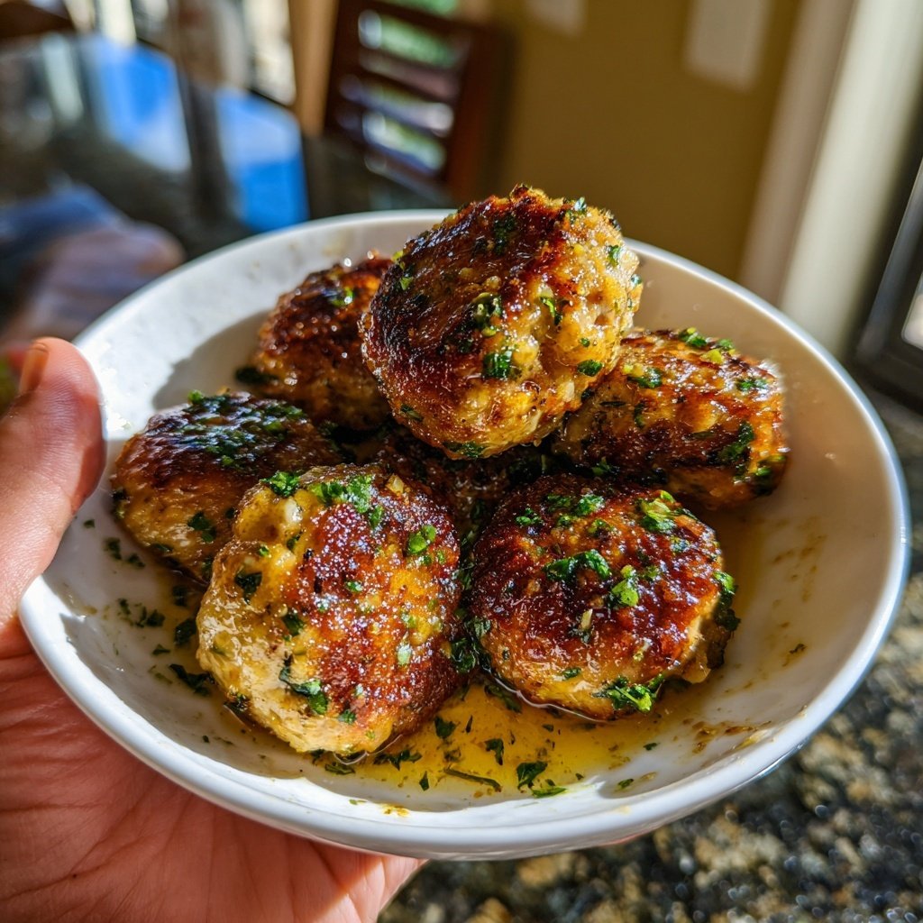 Würzige Honig Knoblauch Frikadellen