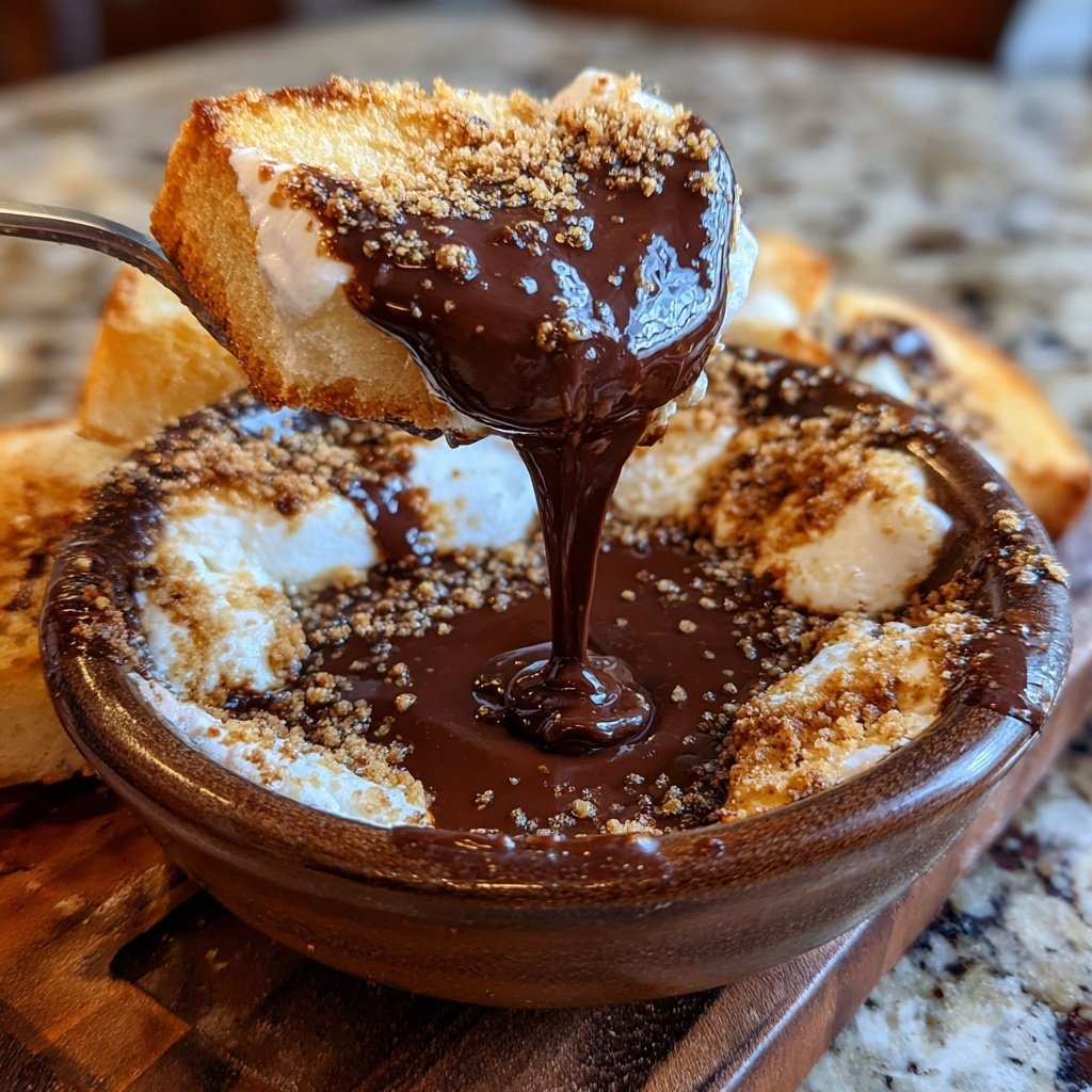 S’mores Schokoladen Fondue Abenteuer