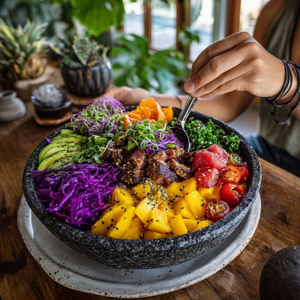 Tropische Surf and Turf Poke Bowl