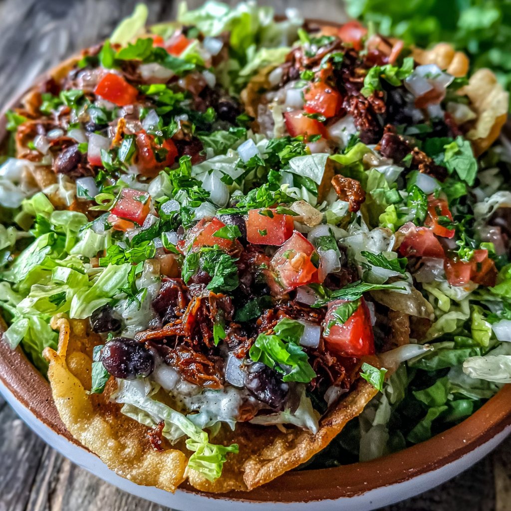 Linsen Taco Salat Bowl