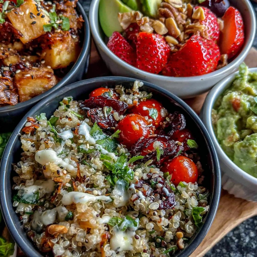 Bunte Mittagessen Inspirationen