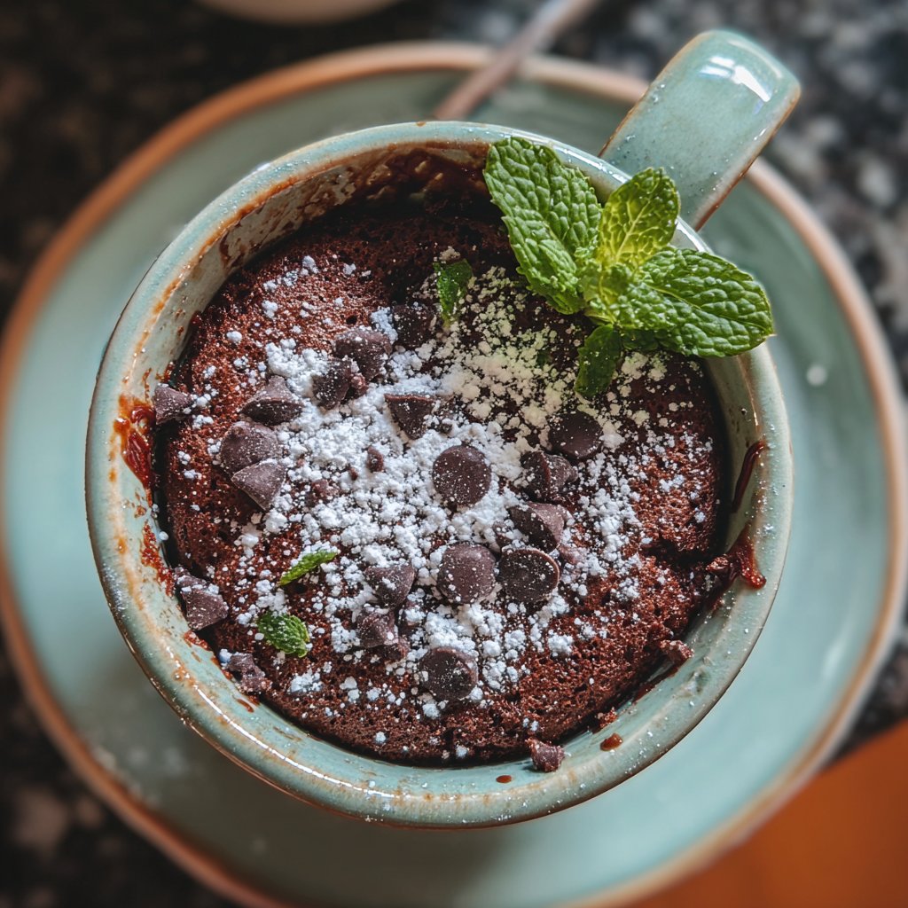 Minzschokolade Tassenkuchen
