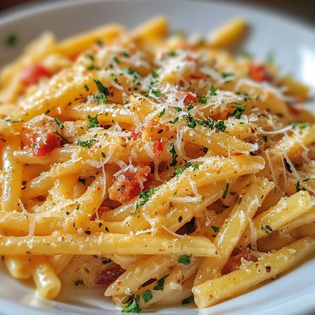 Cremige Knoblauchpasta