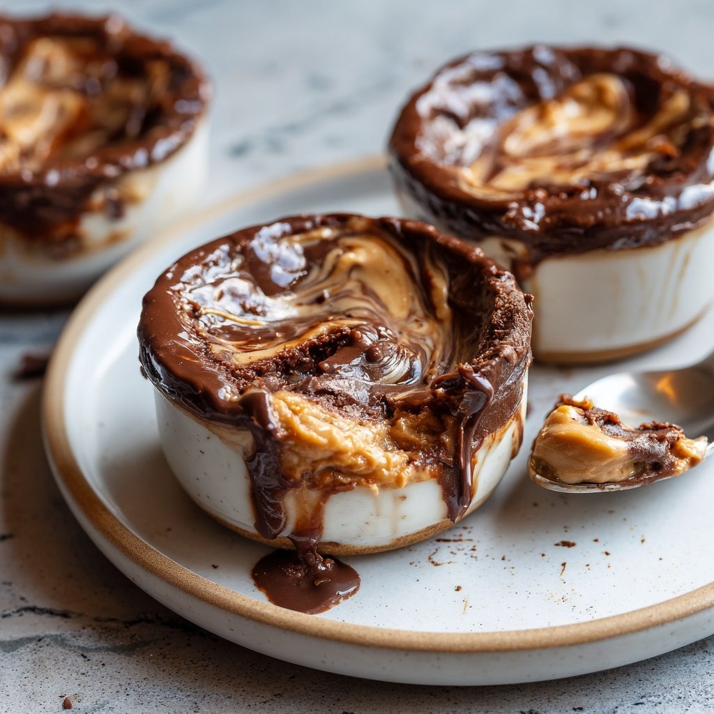 Schoko Erdnussbutter Tassen