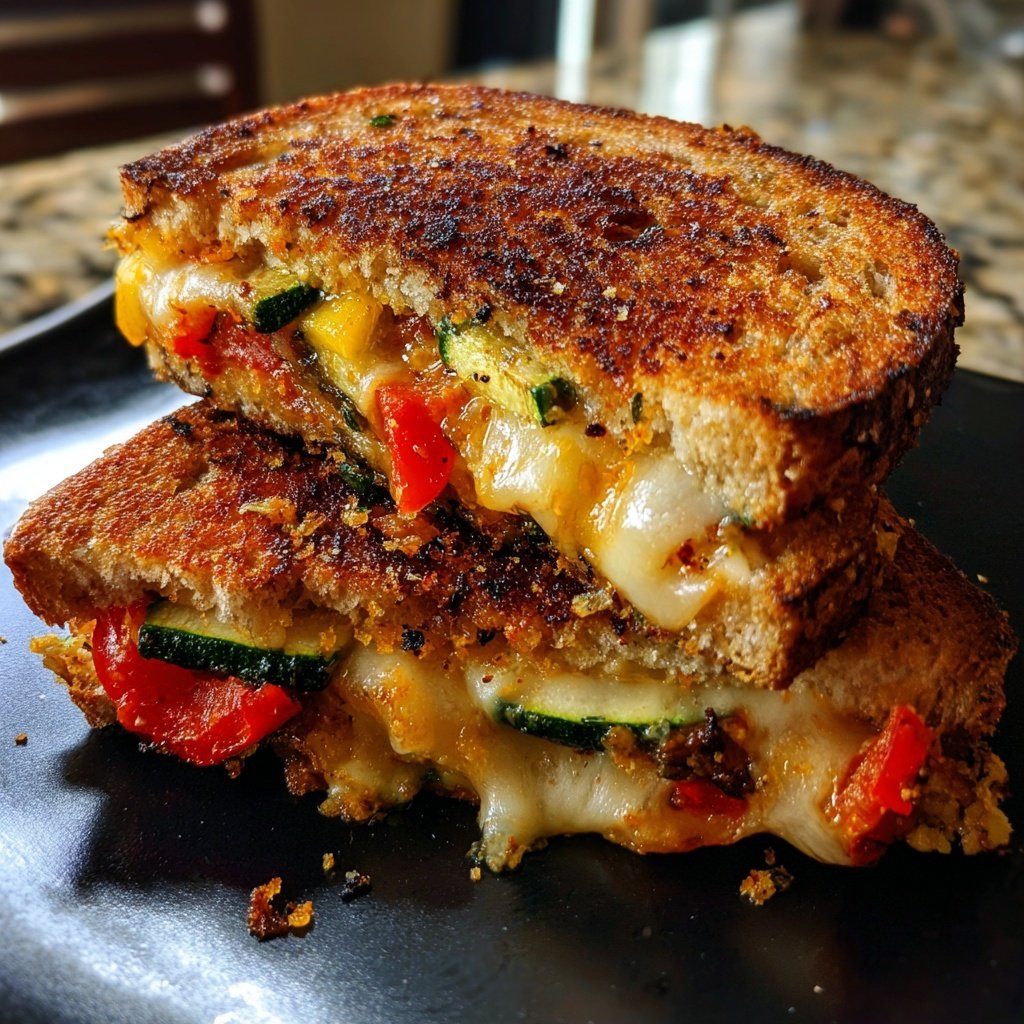 Herzhafter Gebratener Gemüse Sandwich