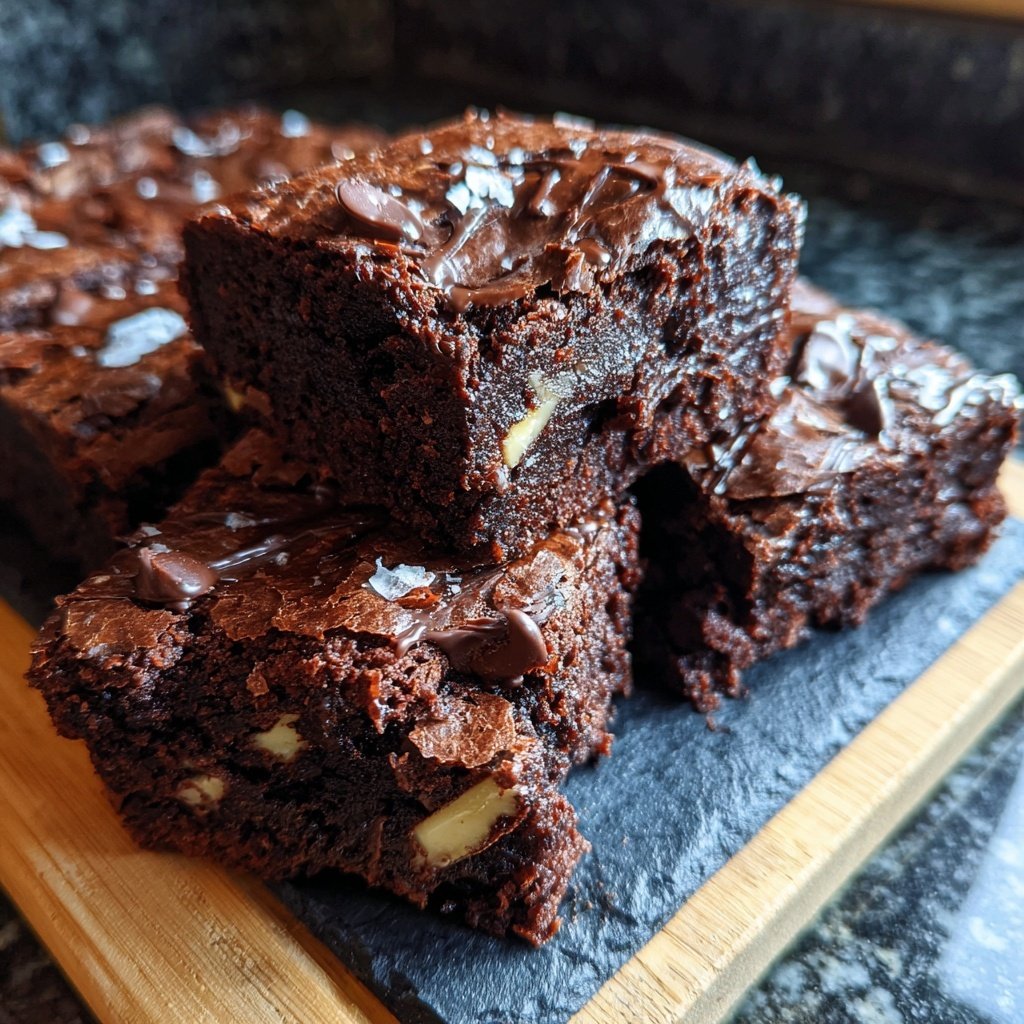 Fudgy Topfen Brownies