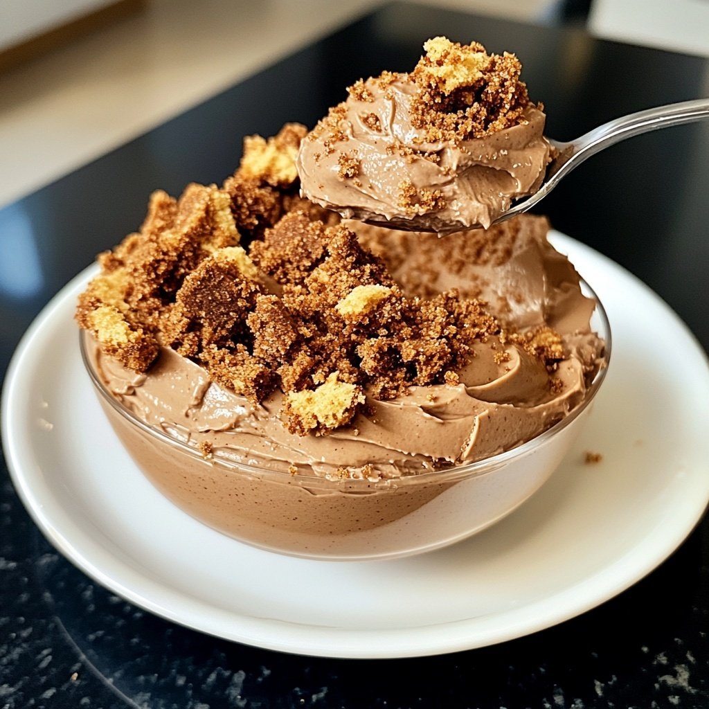 Schoko-Zimt-Mousse mit Lebkuchen-Crunch