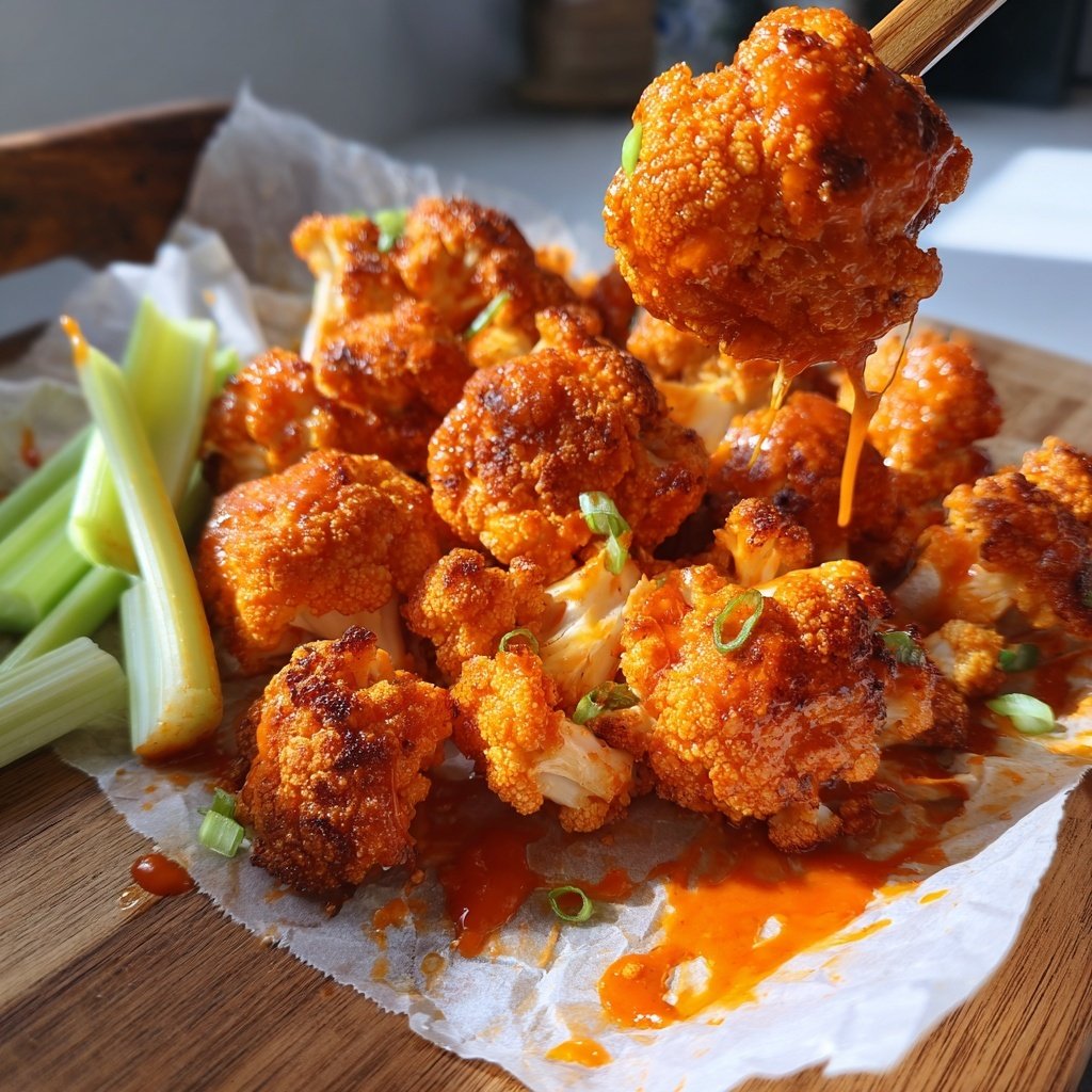 Buffalo Blumenkohl Wings Platte