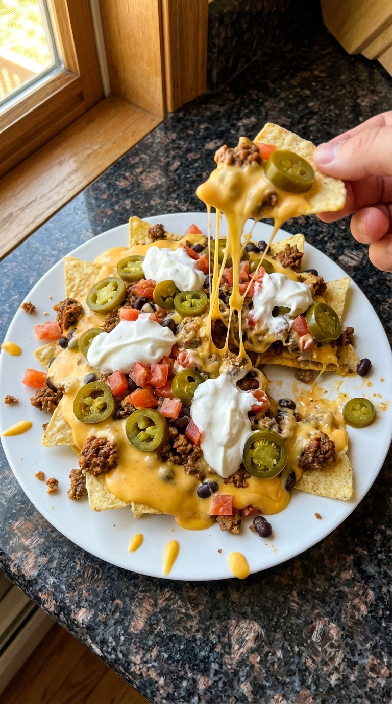 Mundwässernde Voll Beladene Nacho Supreme​