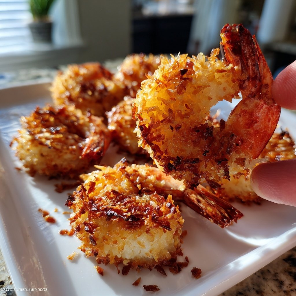 Einfache Kokosnuss Garnelen