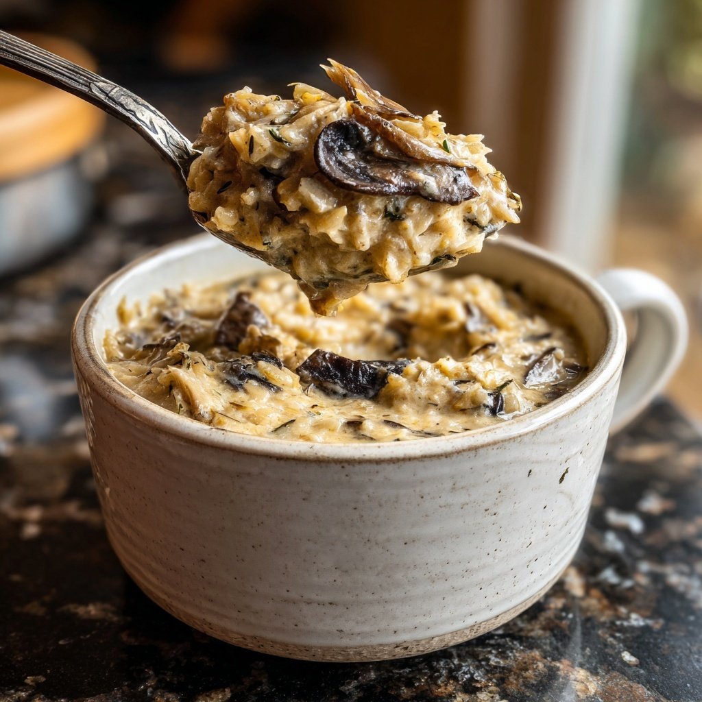 Herzhafte Pilz-Gerste-Suppe