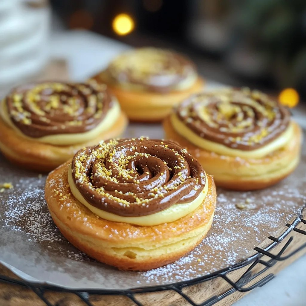 Spiralen Plätzchen mit Pistaziencreme